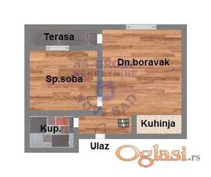 Karagaca, jednoiposoban stan u izgradnji 37m2