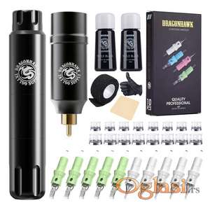 Dragonhawk S12 Set Bezicna masinica za tetoviranje