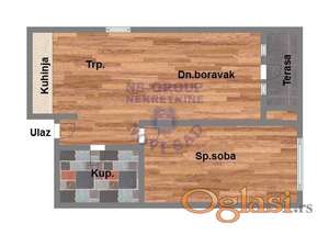 Dvosoban stan 43m2 na Petrovaradinu u izgradnji
