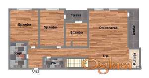 "Luksuzni četvorosobni stan u izgradnji sa krovnom terasom: Savršenstvo udobnosti i kvaliteta"