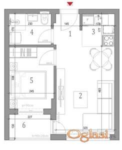 Jednoiposoban stan na klisi 35m2.