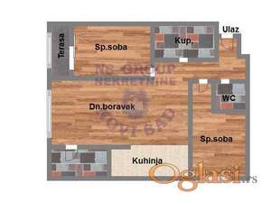 Trosoban 65m2 Železnička stanica