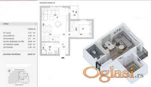 Adice-Odličan Jednoiposoban stan 40 m2 u Pogodnom kraju-povrat PDV-065/385 8880