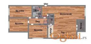 Troiposoban 83m2 Bulevar Patrijarha Pavla