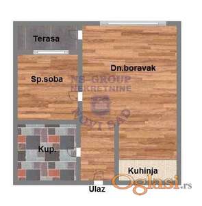 Dvosoban, 43m2,Bul.P.Pavla