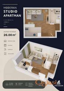 Garsonjera , 26 m2 , Temerinski Put 51 , Novogradja