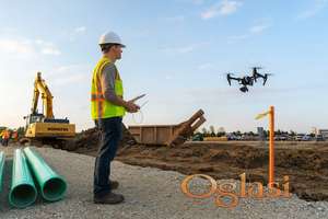 Snimanje građevinskog napretka dronom