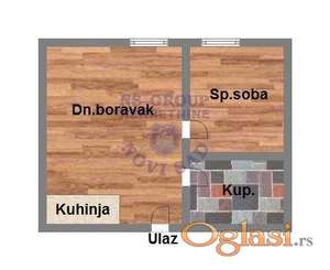 Dvosoban,odlicna gradnja,Futog