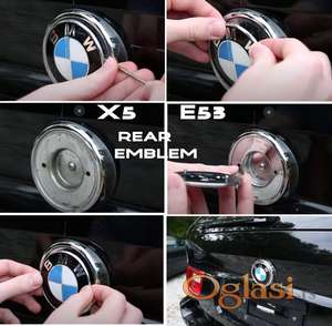 BMW X5 E53 zadnji amblem 51141970248 odgovara iz a E65 (ne LCI)