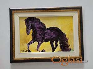 Ulje na platnu - Konj, prelepa slika!