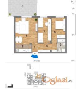 Trosoban stan u izgradnji PDV