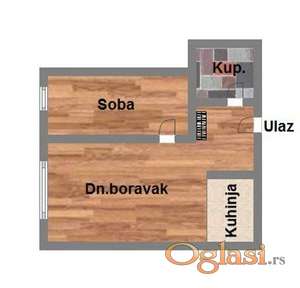 Dvosoban 34m2 Telep