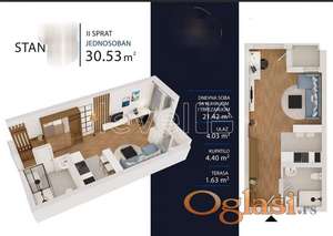 NOVI SAD - KLISA - 30.00 m2