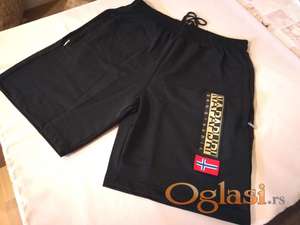 Nove muske pamucne bermude Napapijri u velikom broju 5XL Crne Novo