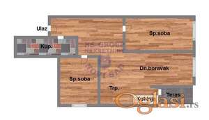 Trosoban 61m2 Bulevar Evrope