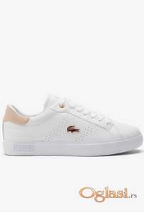 NOVO Lacoste bele kožne patike