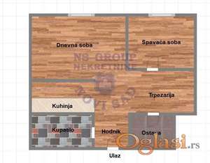 Komforan dvosoban stan na atraktivnoj lokaciji