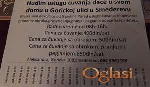 Čuvanje dece u Gorickoj ulici Smederevo