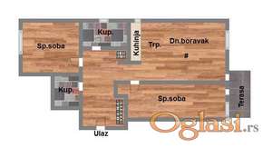 TROSOBAN - kod Instituta - 89m2 - kompletno renoviran