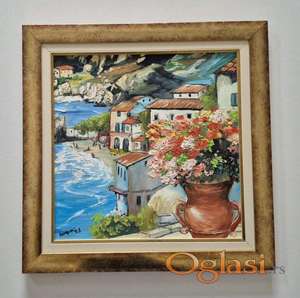 Ulje na lesonitu - Moj pogled na more