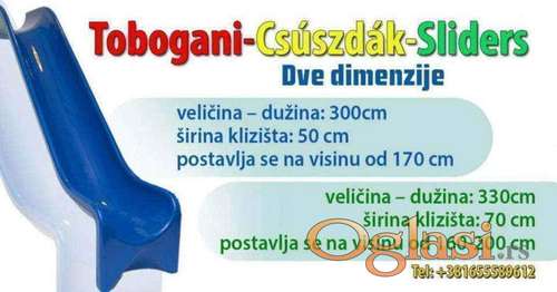 Prodajem TOBOGANE u tri dimenzije u raznim bojama