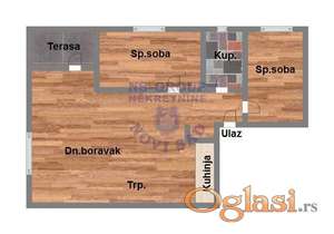 POVOLJNO - - - Dvoiposoban sa PDV-om 54m2 - - - G R A T I S parking mesto