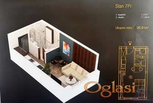 Stan PETROVARADIN,ALIBEGOVAC,kv: 21, € 34300, ID: 1019363