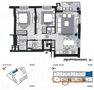 BW Eden, lux stan s pogledom na reku, 80m2 ID#1823