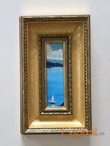 Ulje na lesonitu - More, minijatura.