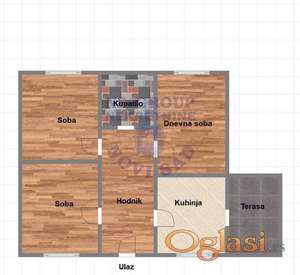 Na prodaju trosoban stan u Celarevu