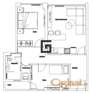 Kvalitetno renoviran 2.5 stan kod Starog Merkatora! ID#1969