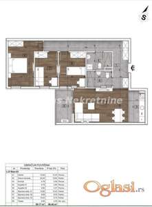 Severni Telep-Lep Četvorosoban stan 87 m2 u Pogodnom kraju-povrat PDV-065/385 8880