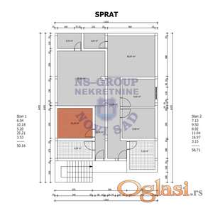 Odlična spratna kuća u sirovom stanju u Veterniku