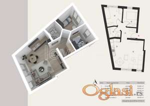 NOVI SAD - PODBARA - 57.18 m2