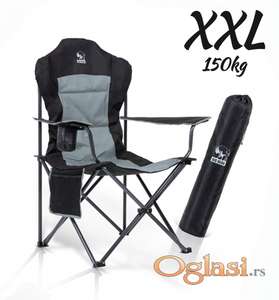 XXL Deluxe sklopiva stolica - nosivost 150kg - AKCIJA