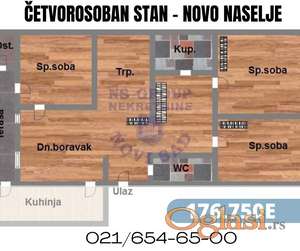 Troiposoban na Naselju - 78m2 !