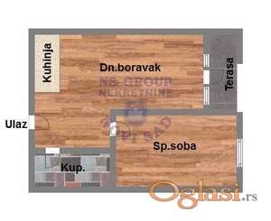 Dvosoban, 44m2 Salajka