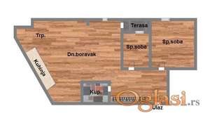 Dvoiposoban 58m2 Podbara