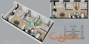 Trosoban stan u izgradnji na Adicama – 66 m² (Šifra: 1004847) 