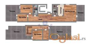 Cetvorosoban, 105m2 Telep