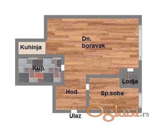 Odličan dvosoban stan blizu pešačke zone!