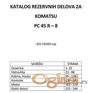 Komatsu PC45R-8 Katalog delova