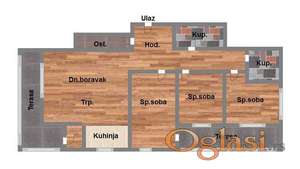 Cetvorosoban stan u izgradnji na salajci