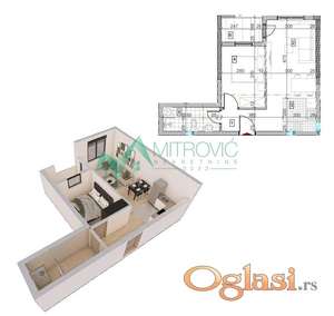 Sremska Kamenica - Kvalitetna zgrada - stanovi od 28m2 do 130 m2 
