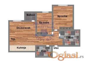 Trosoban stan na Miseluku,66m2