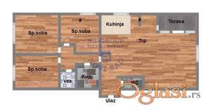 Cetvorosoban stan u Sremskoj Kamenici 96m2