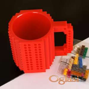 Solja kockice Crvena Lego stil NOVO