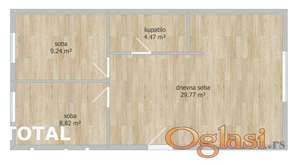 Stan NOVI SAD,ADICE - 53 m2 87450 €, ID: 1101677