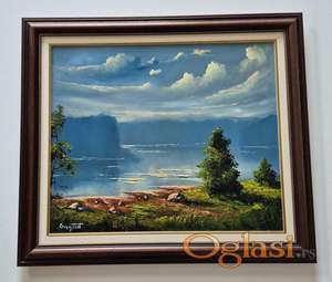 Ulje na platnu - Ispod oblaka, prelepa slika!