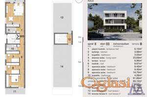 Stan NOVI SAD,ADICE,kv: 89.1, € 183500, ID: 1019421
